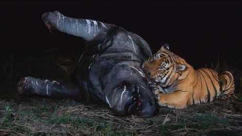 最强虎王：双杀成年犀牛、雄虎！猫科动物天花板，雄狮哪个不服？