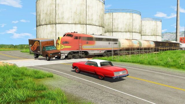 【模拟游戏】火车来了  BeamNG.drive