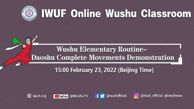 Wushu Elementary Routine Daoshu Complete Movements Demonstration