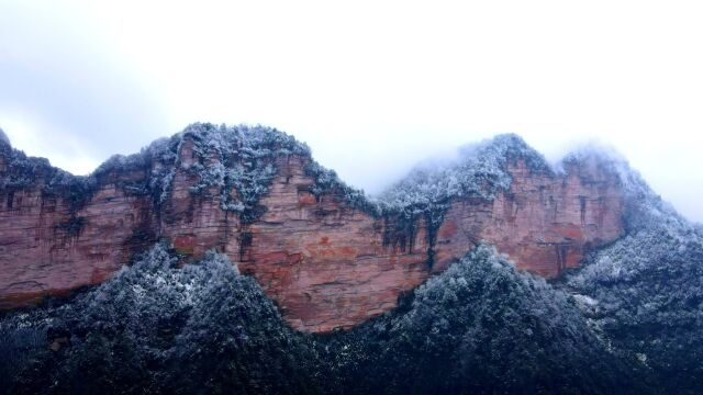 免费的国家地质公园,屏山环崖丹霞景观奇美壮阔,隐藏在大山深处