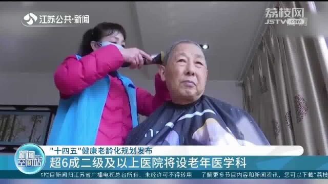 “十四五”健康老龄化规划发布 超6成二级及以上医院将设老年医学科