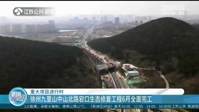 重大项目进行时 徐州九里山中山北路宕口生态修复工程6月全面完工