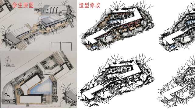 湖大19初社区艺术及服务中心设计筑岸设计评图日志赏析20220312白 #筑岸 #筑岸设计 #建筑考研 #建筑快题 #湖大建筑快题 #湖大建筑考研