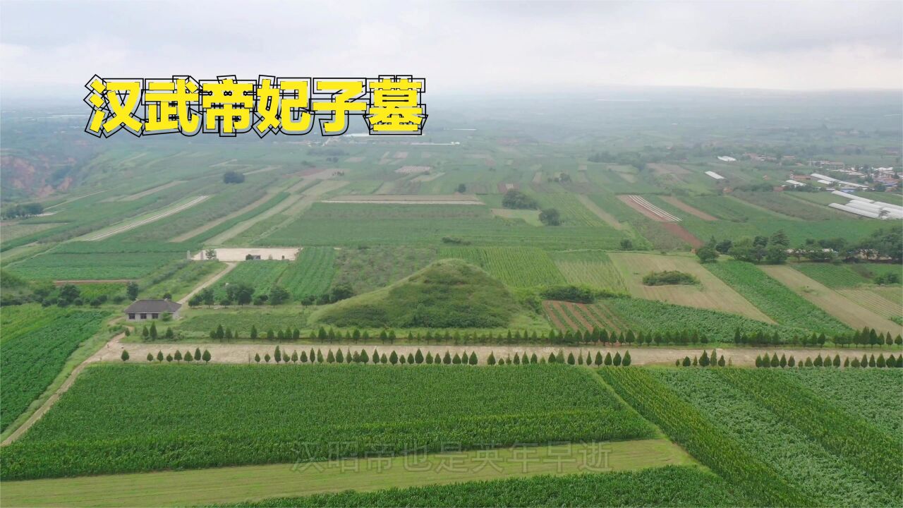 实拍钩弋夫人墓,作为汉武帝的妃子,一生是幸运的,也是悲催的