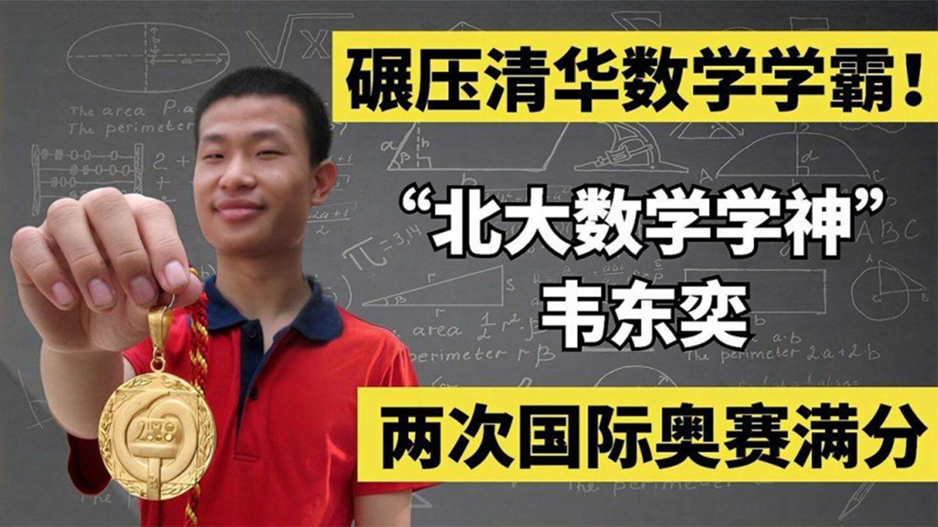 数学奇才韦东奕北大天才因长相被嘲笑才华横溢却不被女孩欣赏