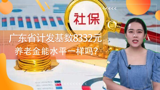 广东省养老金计发基数8332元,退休人员收入一致吗?8点很不同