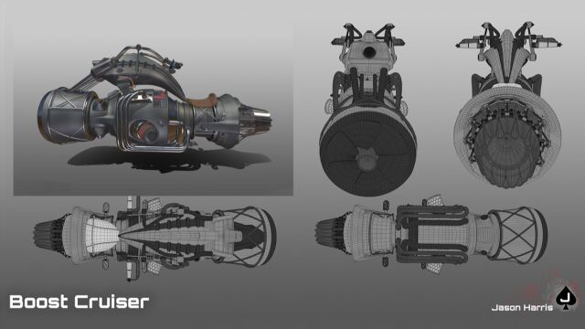 3dmax火箭摩托建模教程.3d建模基础教程