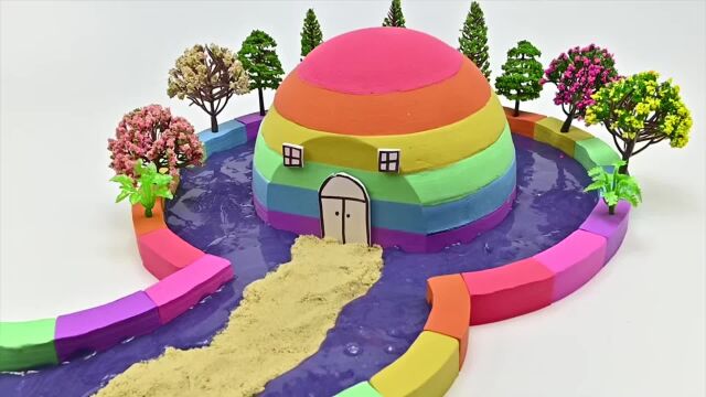 diy太空沙玩具屋:建造绚丽的森林城堡