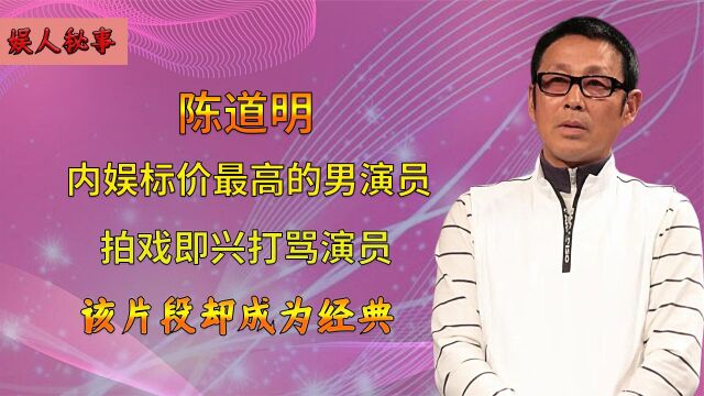 陈道明拍戏即兴打骂演员,骂年轻演员寡廉鲜耻,他凭什么如此霸气