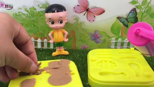 大头儿子手工黏土系列:大头儿子手工制作diy黏土饼干