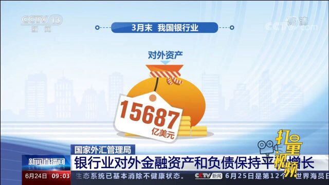 国家外汇管理局:银行业对外金融资产和负债保持平稳增长