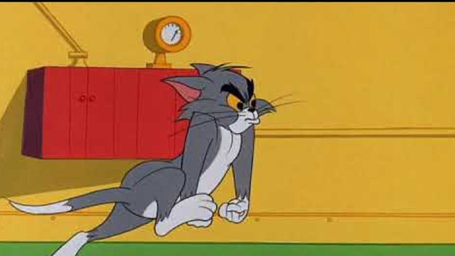 黄猫装扮成汤姆的样子还抢走了杰瑞利用杰瑞把汤姆丢进大海里猫和老鼠