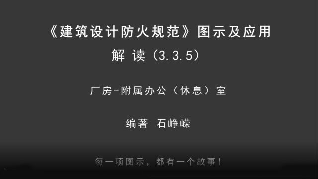 解读3.3.5:厂房附属办公(休息)室!《建筑设计防火规范图示及应用》