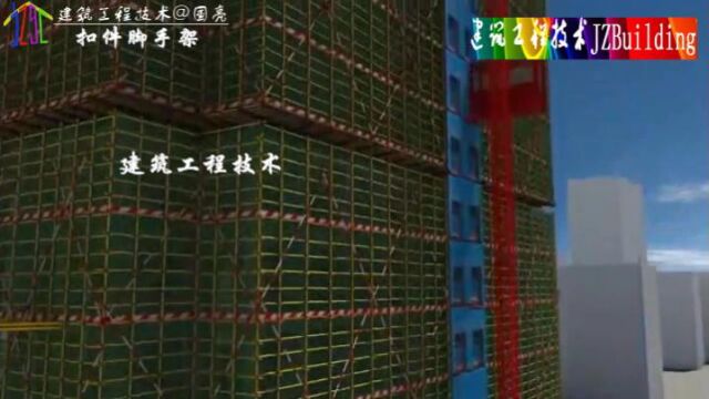 六、扣件式钢管脚手架(1/3)建筑施工安全生产标准化施工三维动画演示