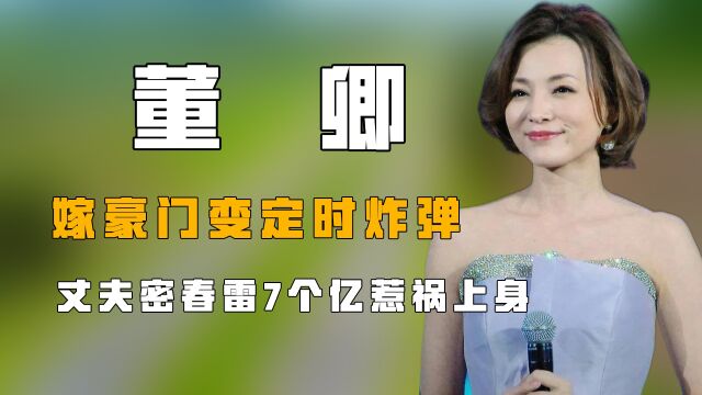 “央视主持”董卿:嫁豪门变定时炸弹,丈夫密春雷7个亿惹祸上身