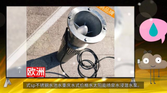 式sp不锈钢水池水重庆水式价格水太阳能喷泉水浸潜水泵