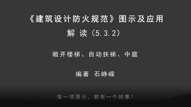 解读5.3.2:敞开楼梯、自动扶梯、中庭!《建筑设计防火规范图示及应用》