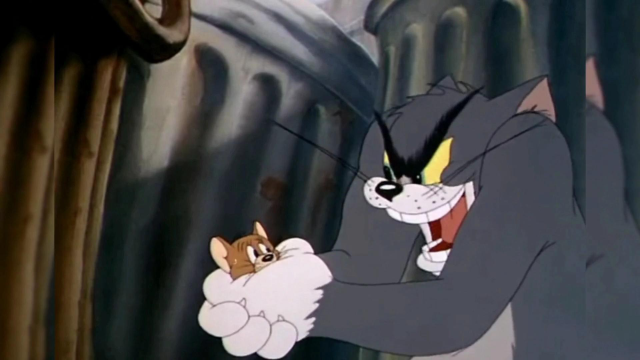 搞笑动漫配音 猫和老鼠:汤姆要吃杰瑞 刀叉都准备好了笑到肚子痛