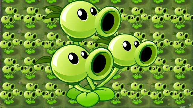 植物大战僵尸:三个头一次发三枚豌豆,那就等于三株豌豆射手吗?