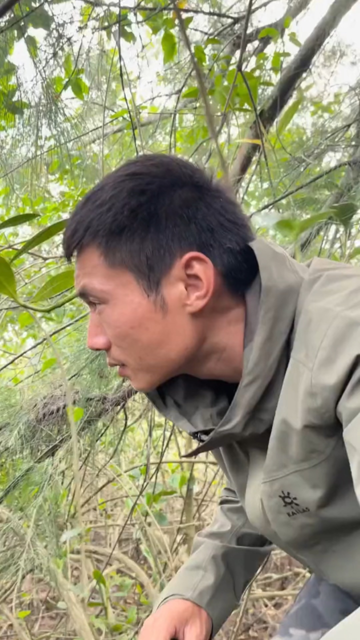 荒岛求生秦爱得充当海王失败一无所有，制作钓鱼工具夜钓竟然收获了三条石斑鱼。_高清