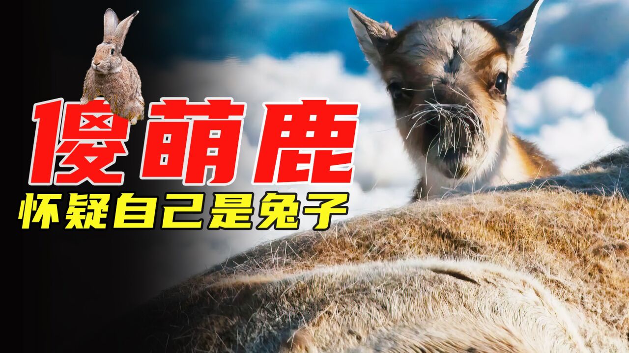 小驯鹿怀疑自己是个兔子,全程模仿兔子动作,超搞笑动物纪录片_腾讯视频