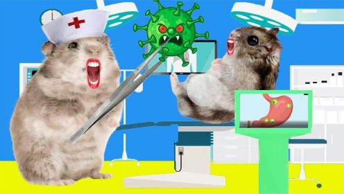 迷你仓鼠历险系列：小仓鼠肚子长了虫，必须闯过所有关卡，才能见医生