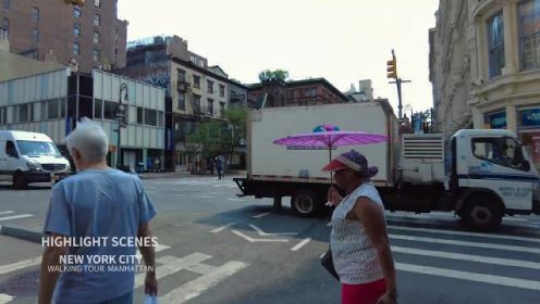[4K]纽约市-夏日漫步，第六大道，曼哈顿，纽约，旅游，美国。#唐加文#
