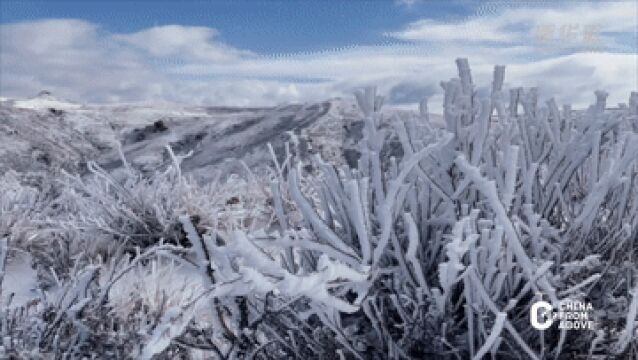 瞰中国|内蒙古呼和浩特:和林格尔的初雪