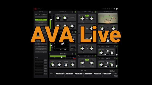 AVA Live Plugin AAX VST VST3 AU