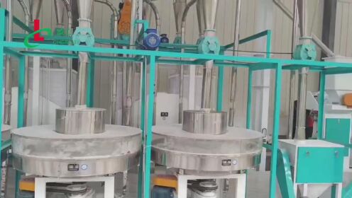 电动石磨面粉机生产视频，成立五谷杂粮磨面设备