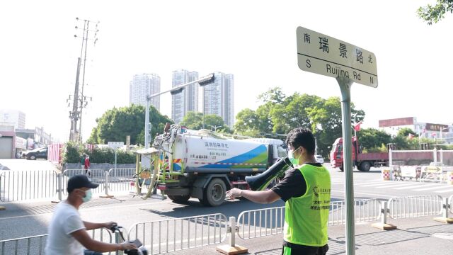 “文明沙坣,平安出行”居民出行文明宣教服务交通劝导