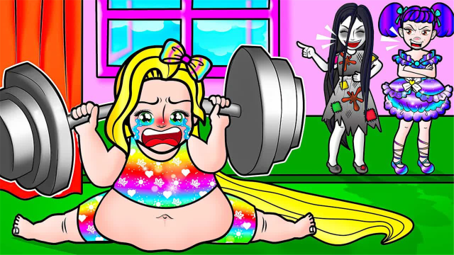 剪纸动画:女孩因为直播变胖很多,通过努力终于减肥成功,太棒了