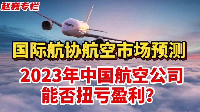 国际航协航空市场预测,2023年中国航空公司能否扭亏?