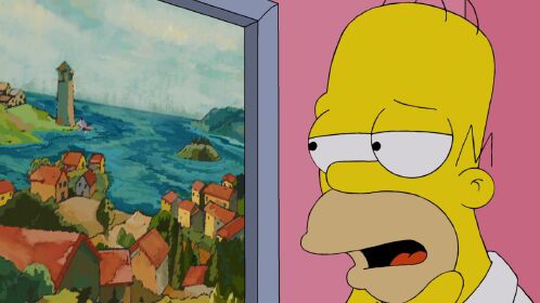 辛普森家有幸捡漏世界名画 其价值高达十万!