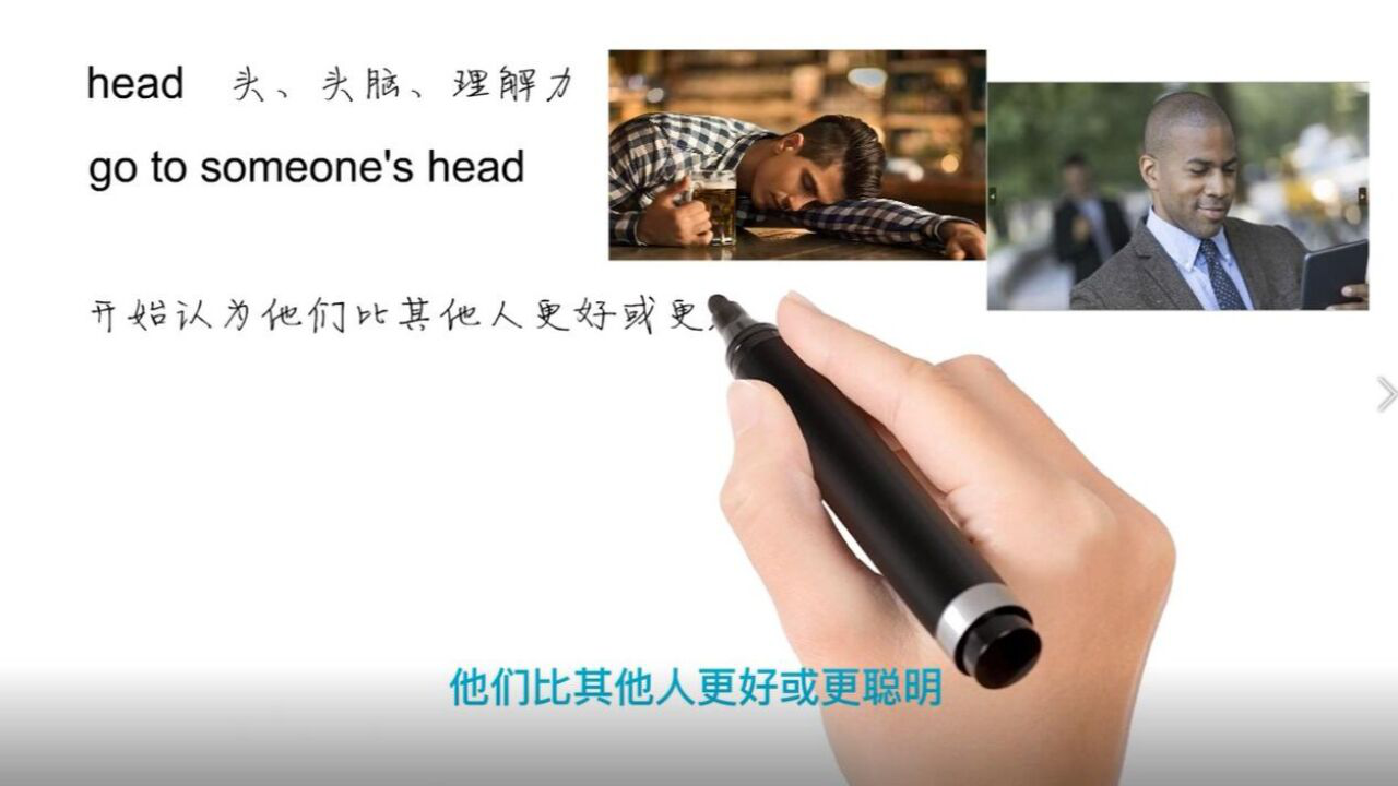 英语思维解密，为什么go to someone's head表示让某人自负，轻松学英语_腾讯新闻