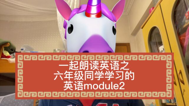 一起学习英语之六年级同学们学习的知识module2