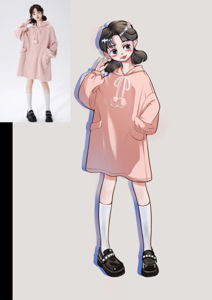 练习一下6头身小人