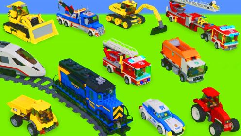 儿童益智玩具：直升机、消防车、警车、救护车、公交车、小火车！