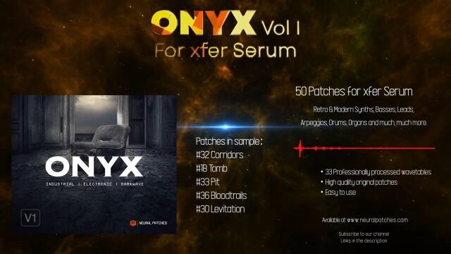 Onyx for Serum  Industrial, Electronic & Darkwave