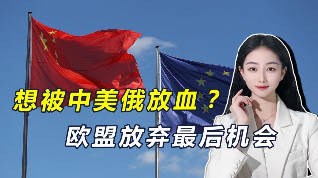 欧盟无视中方劝告,拒绝撤回反补贴调查计划,中国可以对等反制