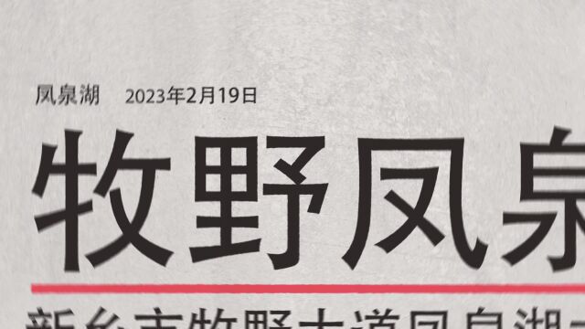 号外2023年2月19日新乡市牧野大道凤泉湖大桥正在抓紧施工中