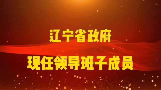 辽宁省政府现任领导班子成员