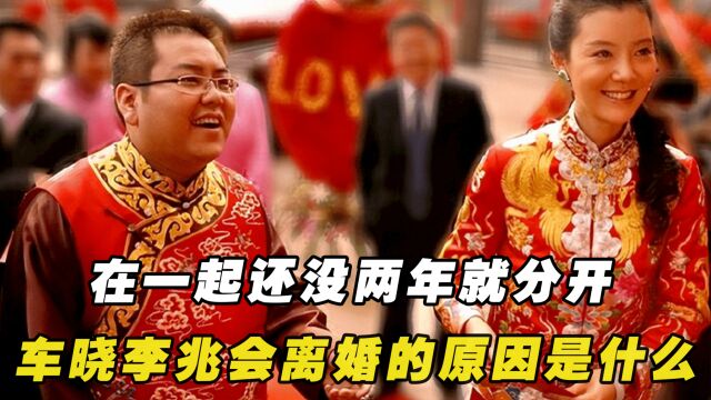 因一场婚礼红遍了全国,还没两年就分开,车晓李兆会为什么离婚?