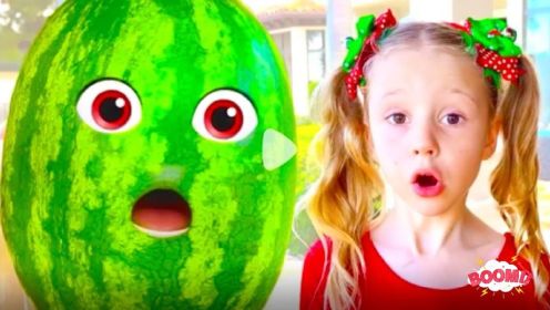 外国小女孩制作了一个会说话的西瓜，这也太神奇了吧！