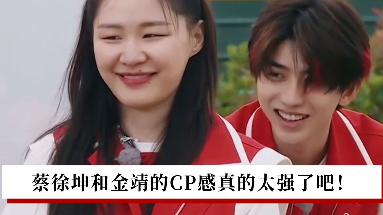 蔡徐坤和金靖的cp感也太强了吧!好好嗑.