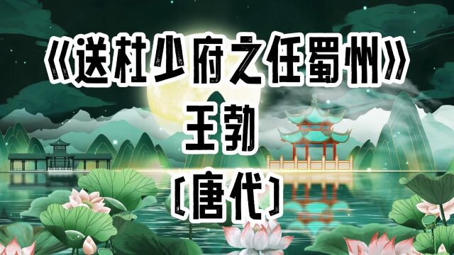 胖胖六读古诗《送杜少府之任蜀州》王勃 〔唐代〕