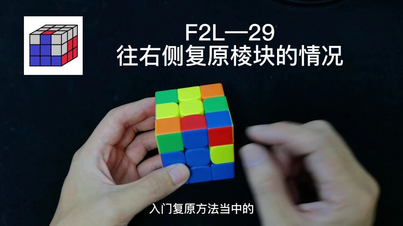 三階魔方cfop速擰教程,f2l公式講解29期