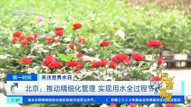 北京:推动精细化管理,实现用水全过程节水