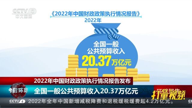 2022年中国财政政策执行情况报告发布,预算执行情况总体良好