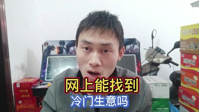 网上能找到,冷门生意吗